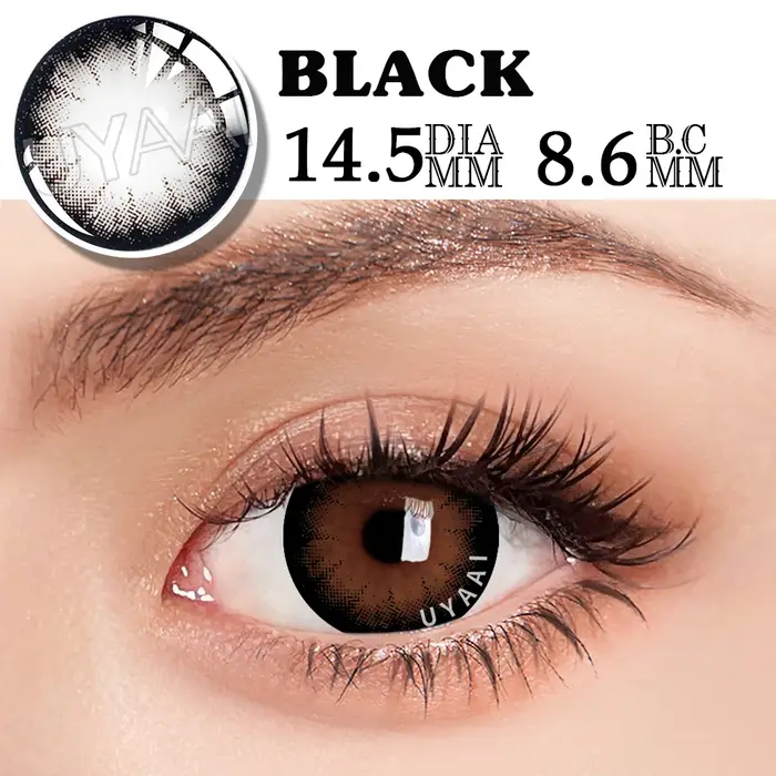UYAAI 15mm lentilles noires de grand diamètre
