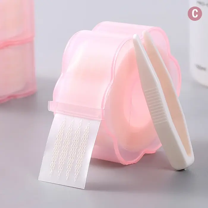 [TG823] 360 pièces Bande adhésive transparente pour paupières, gris beige, pour grands yeux, invisib