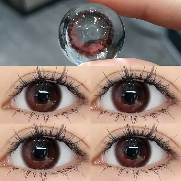 KSSEYE 1 paire de nouvelles lentilles de contact de couleur avec degré de myopie haute qualité yeux bleus lentille colorée maquillage belle élève utilisation annuelle