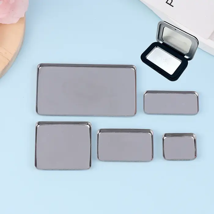 1/2/3/4/6 pièces poêles de fard à paupières vides Palettes de maquillage Palette carrée vide étuis en aluminium casseroles pour poudre
