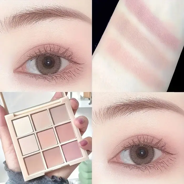 Palette de fards à paupières multifonctionnels, 9 couleurs, diverses nuances, hydratant longue durée