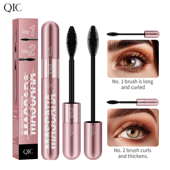 Mascara 4D Imperméable, Épaississant, Allongeant, Anti-bavures, Volumisant, Longue Tenue, Courbant, 