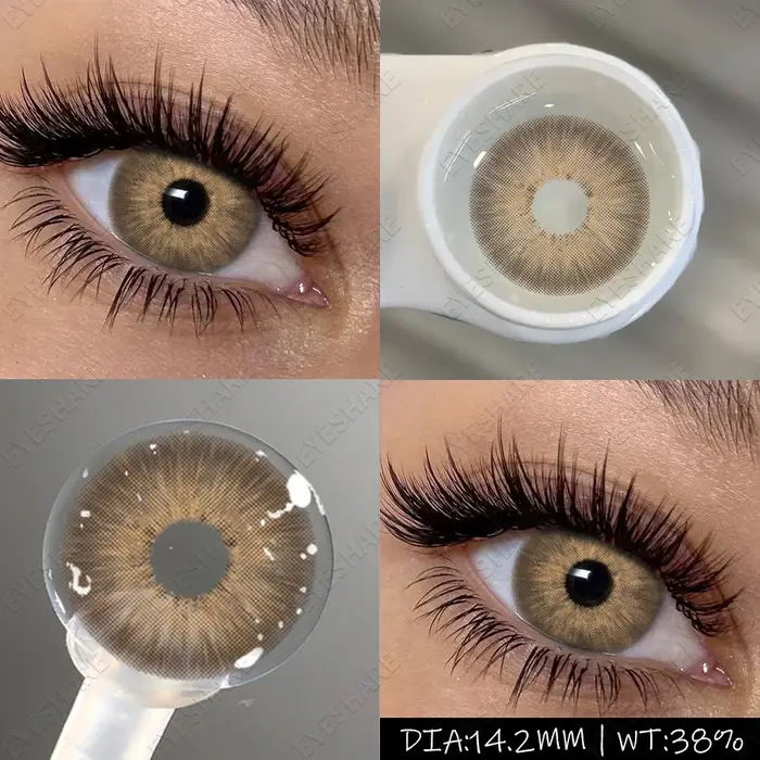 AMARA 1 paire de lentilles de contact de couleur bleue naturelle pour femmes