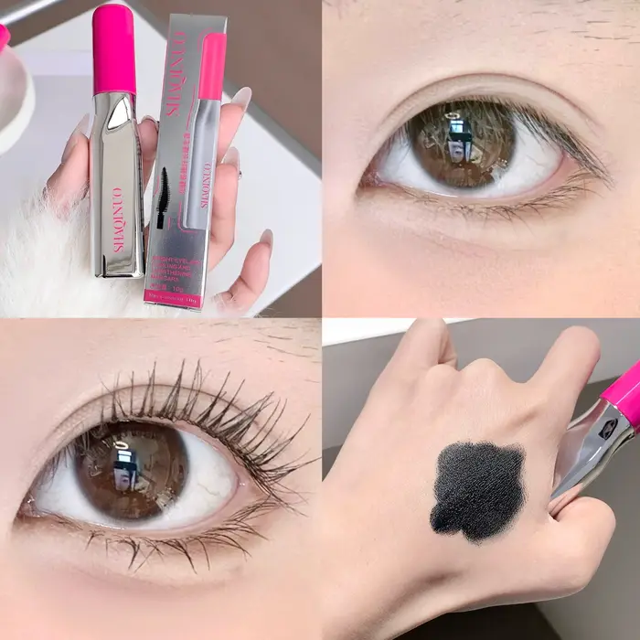 SHAQINUO Mascara bouclé noir fleur de soleil + démaquillant ensemble toute la journée longue tenue a