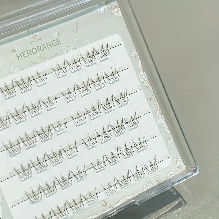 48 bouquets de cils inférieurs segmentés sans colle
