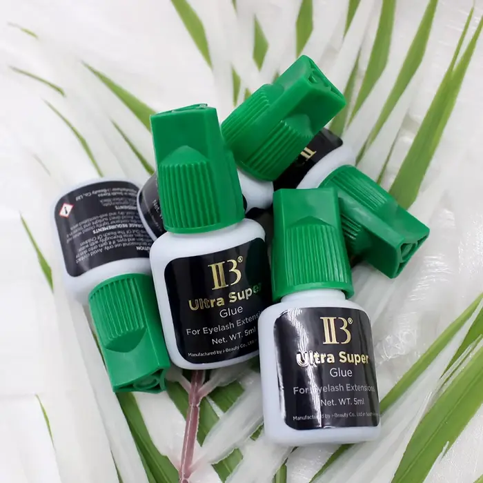 IBeauty – colle Ultra Super pour Extension de cils, 20 bouteilles, capuchon vert, adhésif imperméabl