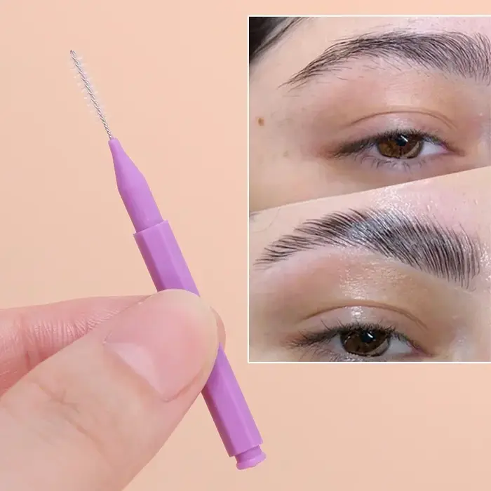 Mini brosses à sourcils portables jetables