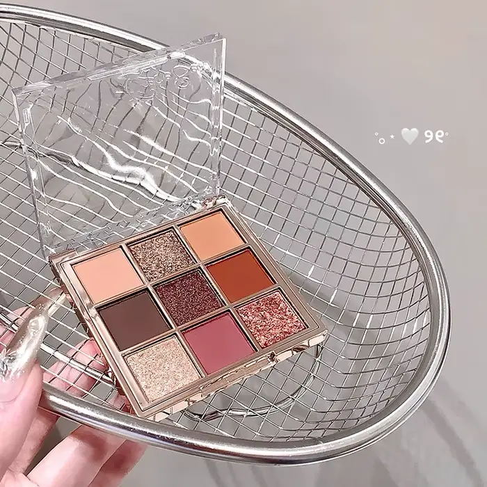 Gege bear 9 couleurs fard à paupières Palette mat miroitant paillettes nu tons neutres lumineux fantaisie tout-en-un maquillage
