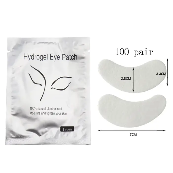 50/100/200 paires de coussinets de cils Gel Hydrogel Patch pour les yeux greffage sous les yeux papier autocollant renard enveloppes Extension de cils outils de maquillage