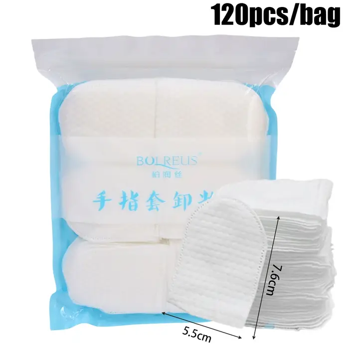 Tampons de coton démaquillants jetables, 120 pièces, insertion manuelle, accessoires de maquillage, 