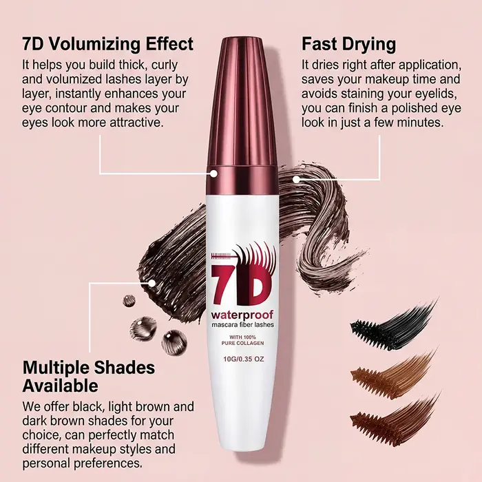 Mascara volumisant 7D, imperméable