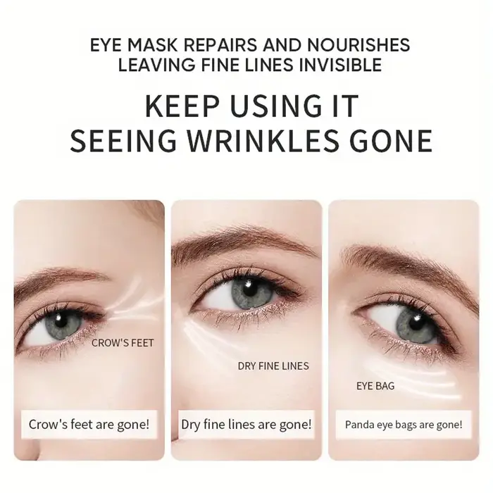 Masque pour les yeux au collagène à l'aloe Vera