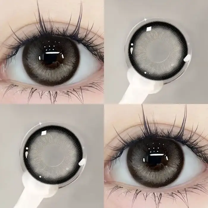 YIMEIXI 1 paire de lentilles pour les yeux brunes