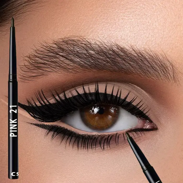 Paquet de 5 crayons Eyeliner noirs imperméables et résistants à la sueur-longue durée
