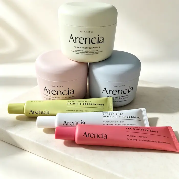 Crème pour les yeux populaire Arencia, raffermissante, apaisante, hydratante et nourrissante, crème nettoyante douce, produits de soin de la peau coréens.
