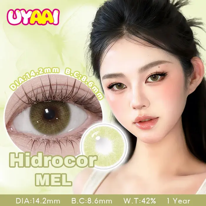 UYAAI couleur Contact marron yeux couleur lentilles maquillage coloré élèves femme maquillage vert l