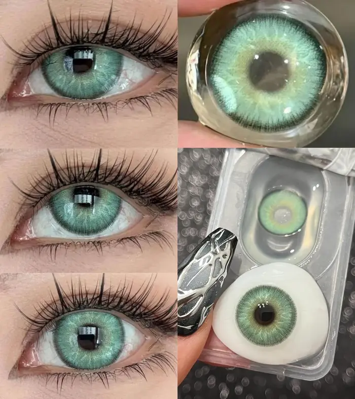VISUASHOW Lentilles de contact colorées noires Twinkle