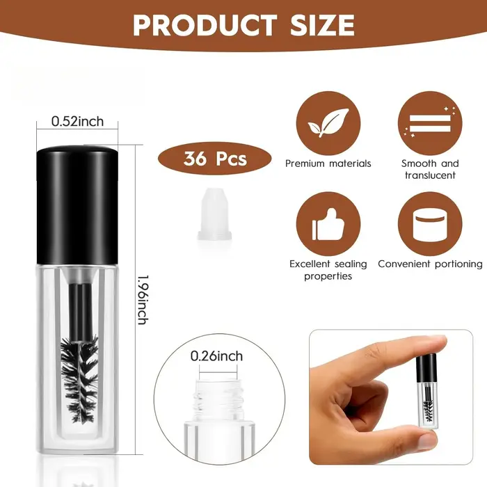30 Tubes de Mascara Vides avec Applicateur 1