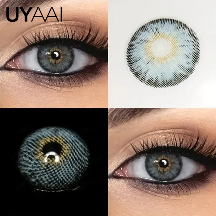 UYAAI Siri 1 paire d'élèves colorées pour les yeux de couleur marron