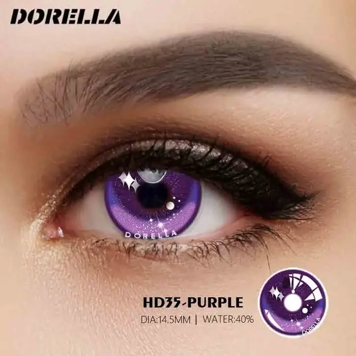 D'ORELLA 1 paire de lentilles de contact colorées pour les yeux