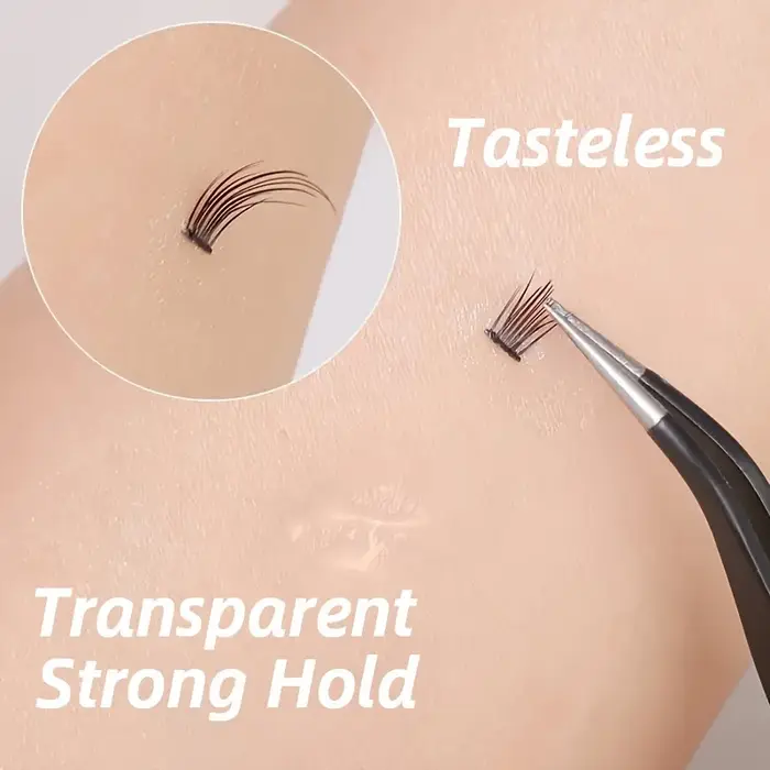 Adhésif pour cils imperméable et longue durée