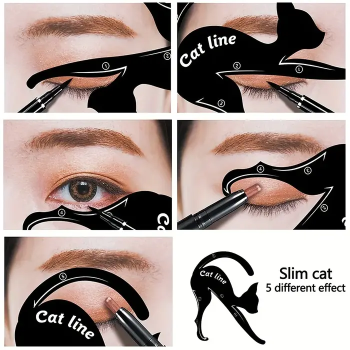 4 Paires de Pochoirs Eyeliner
