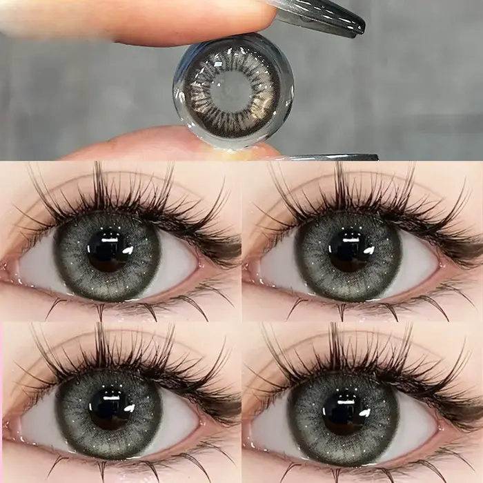 1 paire de lentilles de Contact de couleur pour les yeux
