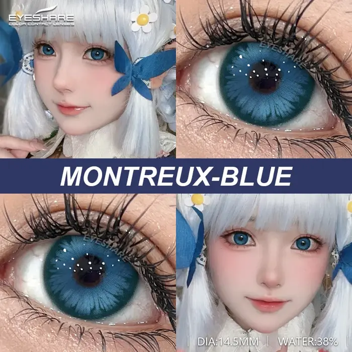 AMARA 1 paire de lentilles de Contact Cosplay rouge pour les yeux