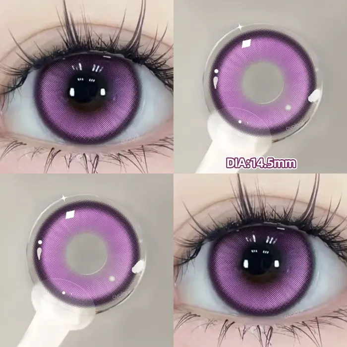 2pcs/paire Cyber Series Big Pupils Halloween Lentilles de Contact Colorées pour le Maquillage Yeux Lentille Marron