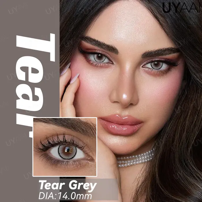 UYAAI élèves colorés pour les yeux gris aspect naturel Contacts
