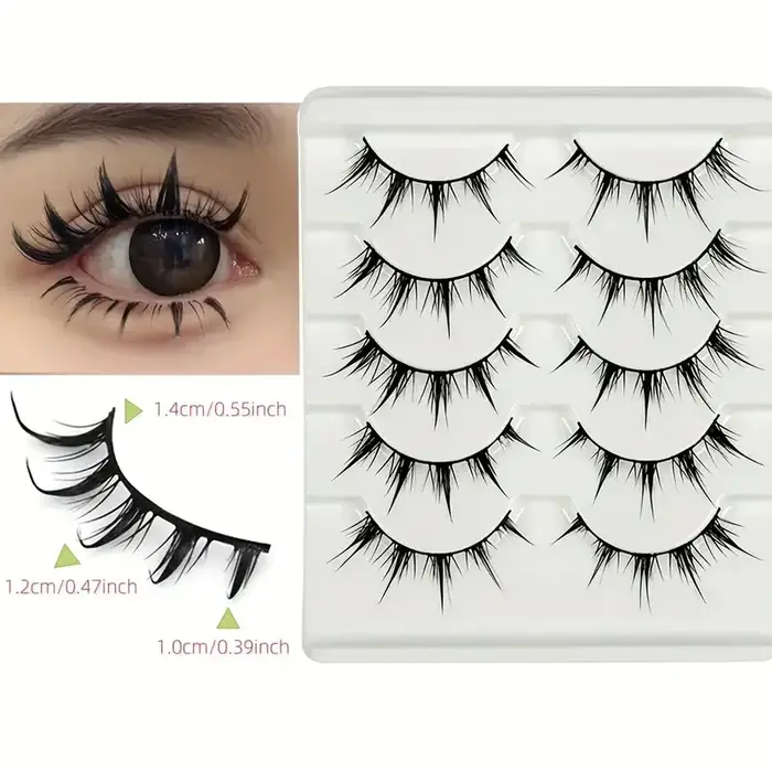 Faux cils de style anime