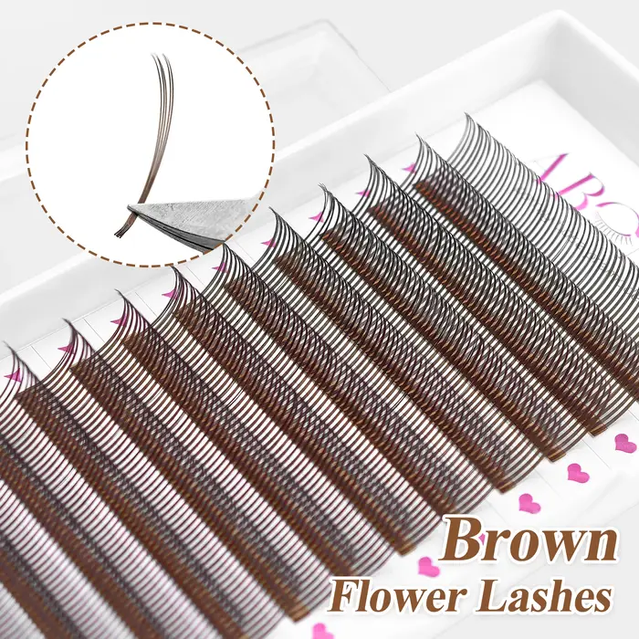 Abonnie 5D fleur humide cils Extensions