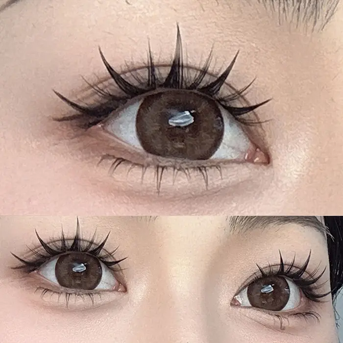 10 rangées 3D vaporeux Manga tournesol faux cils Volume moelleux Extension