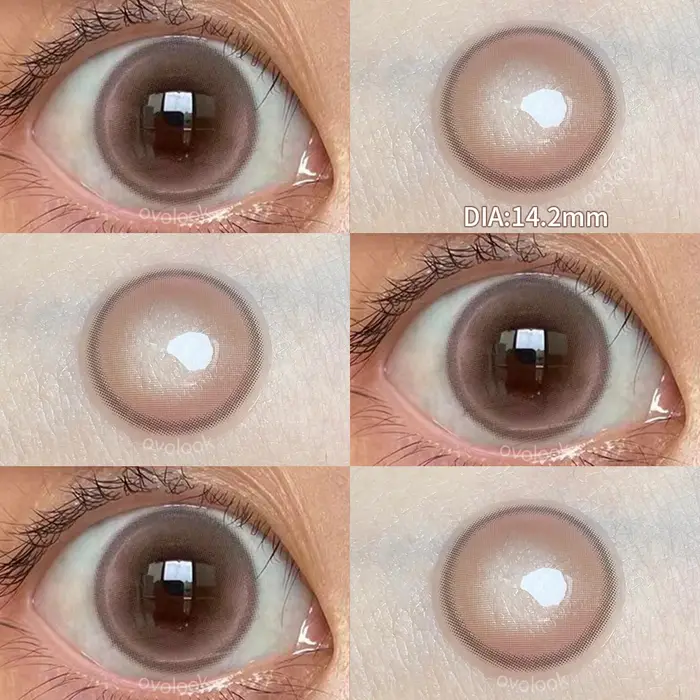 Lentilles de couleur pour les yeux rose