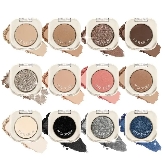 Palette de fards à paupières – Couleurs nues mates et scintillantes