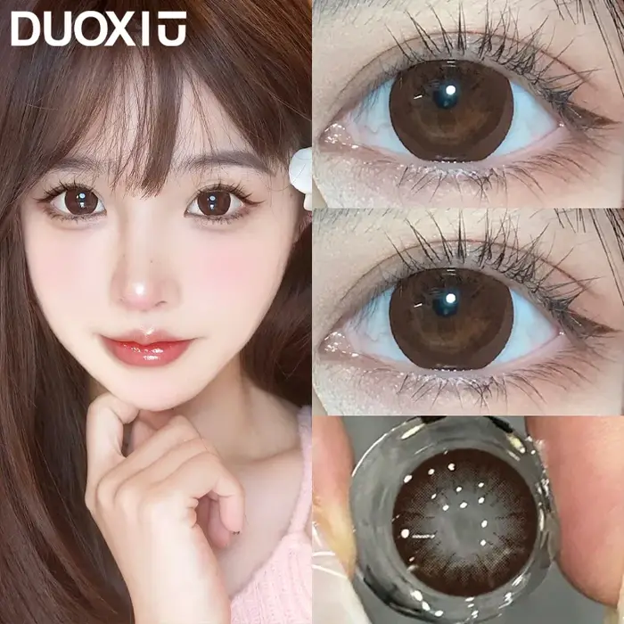 DUOXIU 1 paire de lentilles de Contact de couleur mode coréenne grands yeux