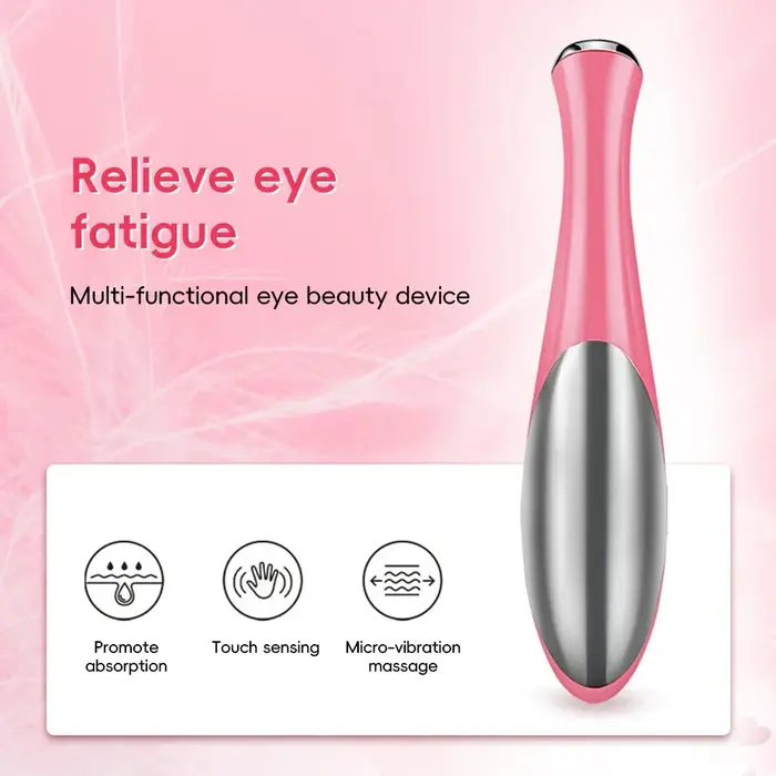 Masseur facial électrique, instrument de beauté à infusion ionique pour les yeux, relaxation des yeux, cernes, poches sous les yeux, anti-âge, massage des yeux