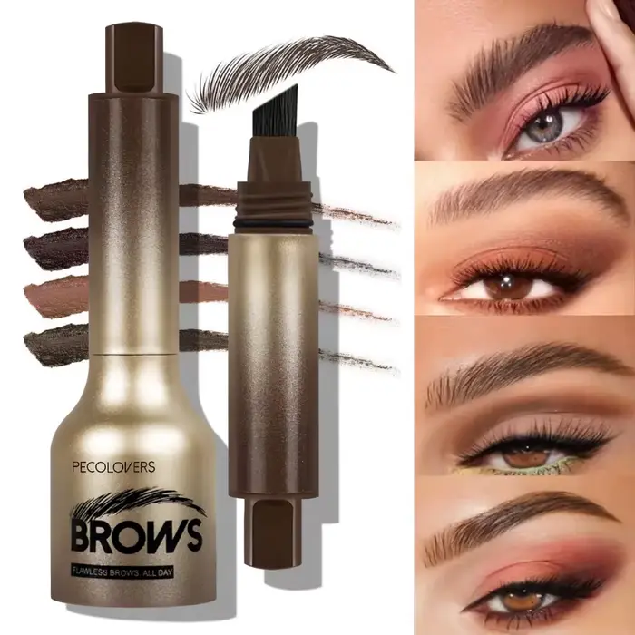 Stylo Gel à sourcils avec brosse coudée