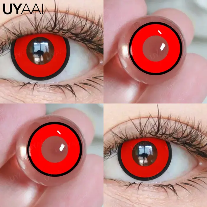 UYAAI lentilles de contact couleur Vampire pour Halloween Cosplay