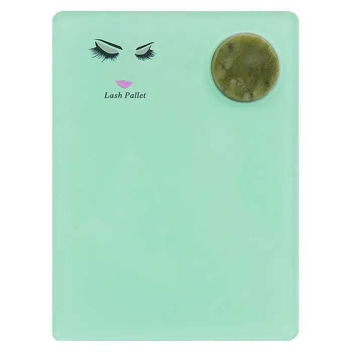 Plateau de plaque d'extension de cils en pierre de Jade acrylique