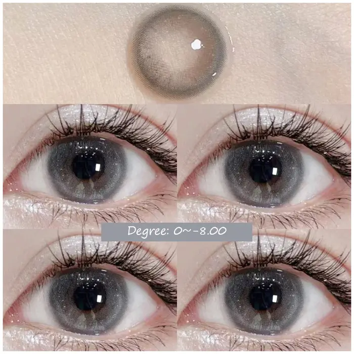 1 paire (2 pièces) lentilles de Contact marron naturel pour les yeux