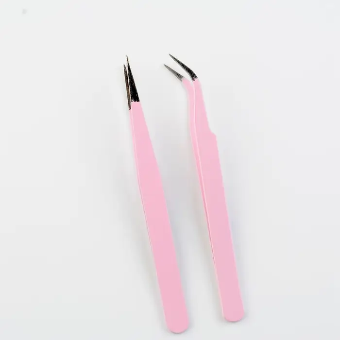 Pincettes en acier inoxydable pour Extension de cils