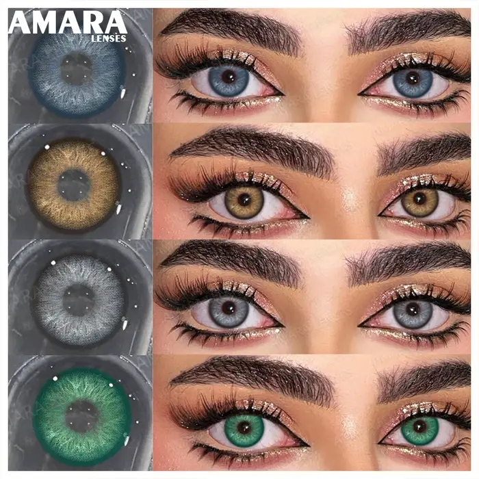 Lentilles de contact AMARA Norvège bleues