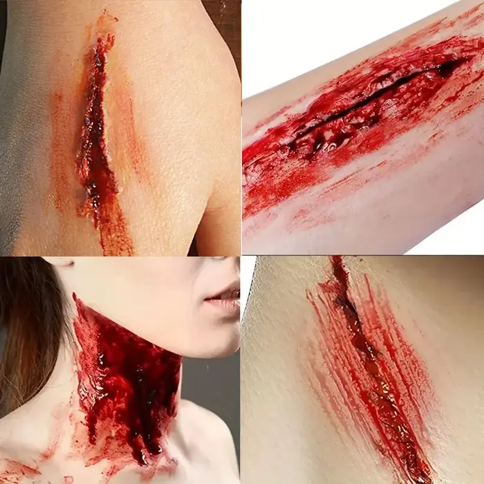 Cicatrice cire SFX effets spéciaux maquillage plaie peau