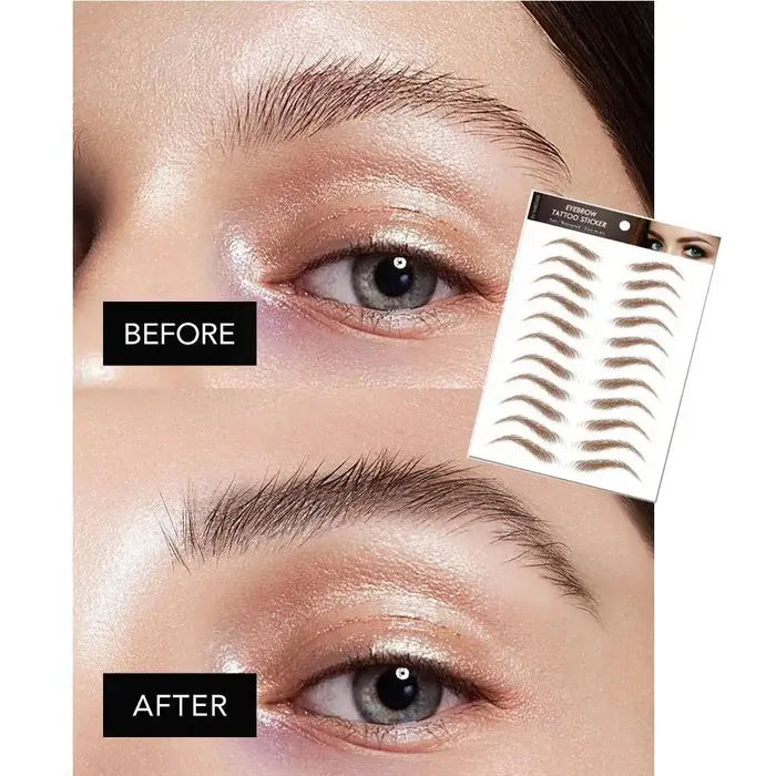 Autocollants de sourcils ressemblant à des cheveux 6D