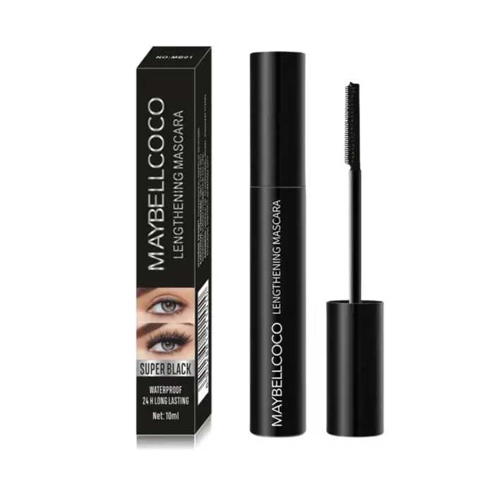 Mascara waterproof pour cils longs, épais et recourbés, formule volumisante et recourbante 24h, anti
