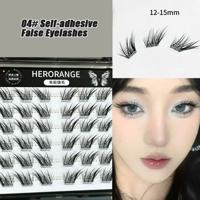 Faux cils et cils inférieurs sans colle