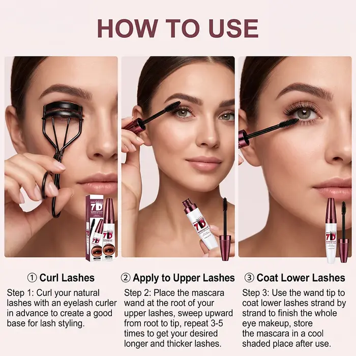 Mascara volumisant 7D, imperméable