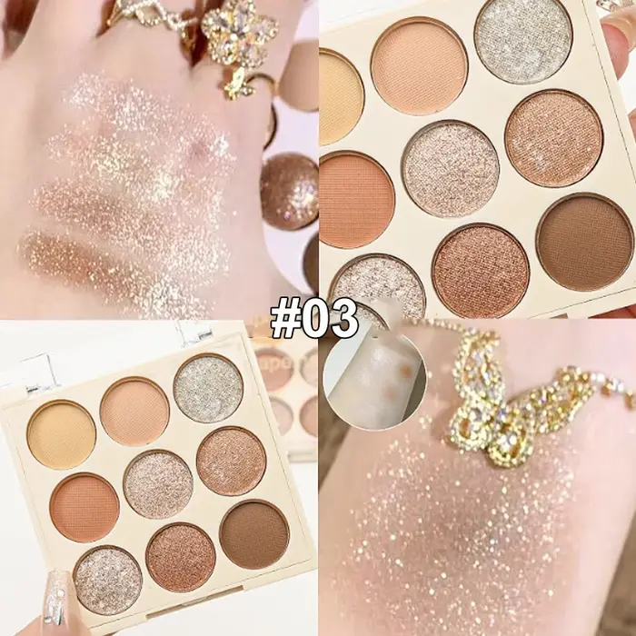Palette de fards à paupières crème glacée