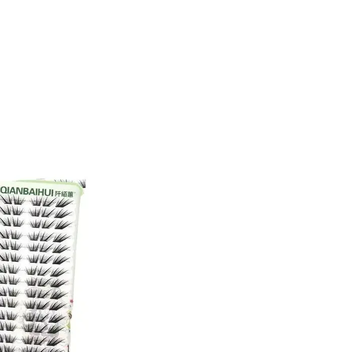 Extensions de cils individuels en grappe, style Manga Fox Eye, volumineuses, épaisses, coniques, segmentées, pour un effet de volume et d'agrandissement des yeux